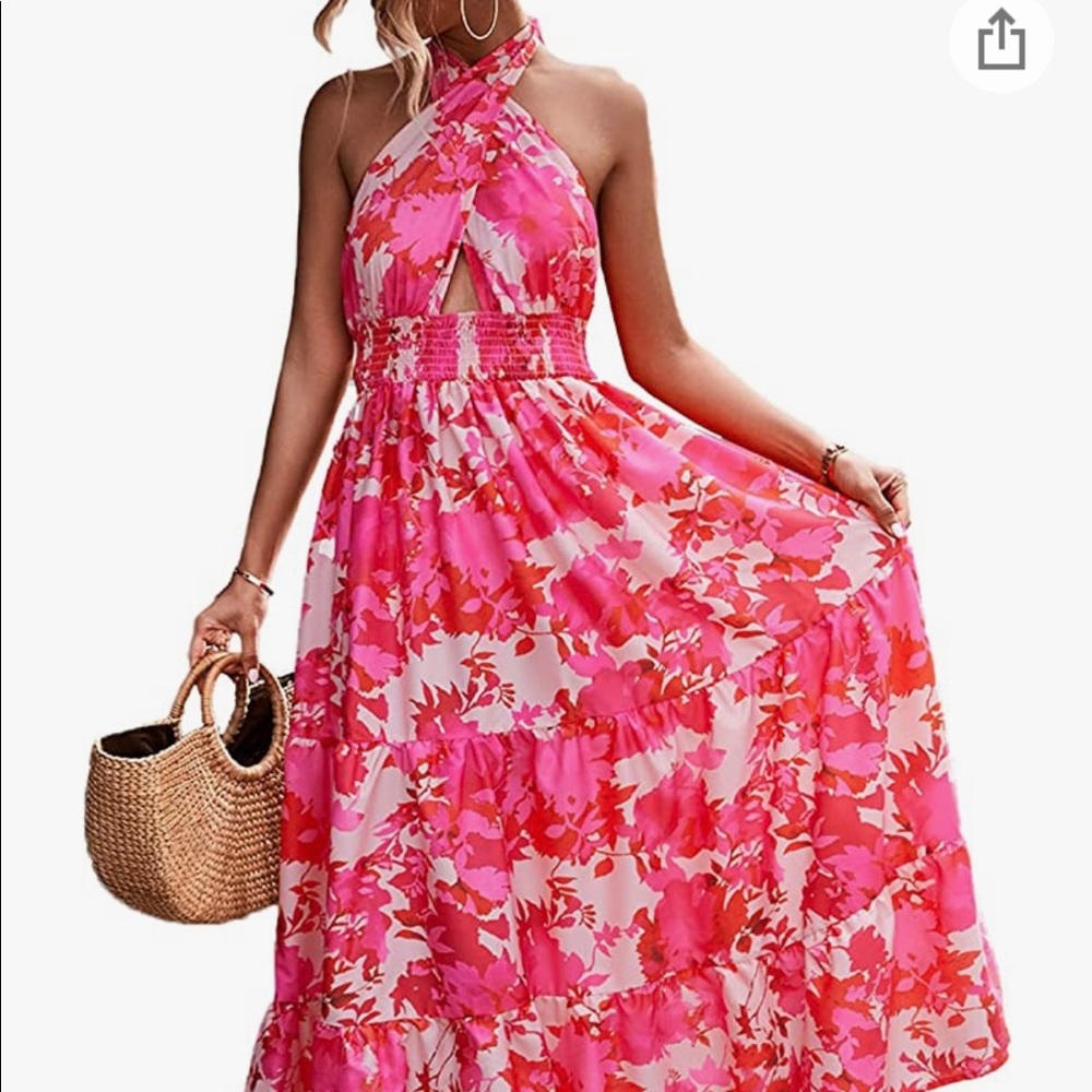 Pink Floral Maxi - never been worn!